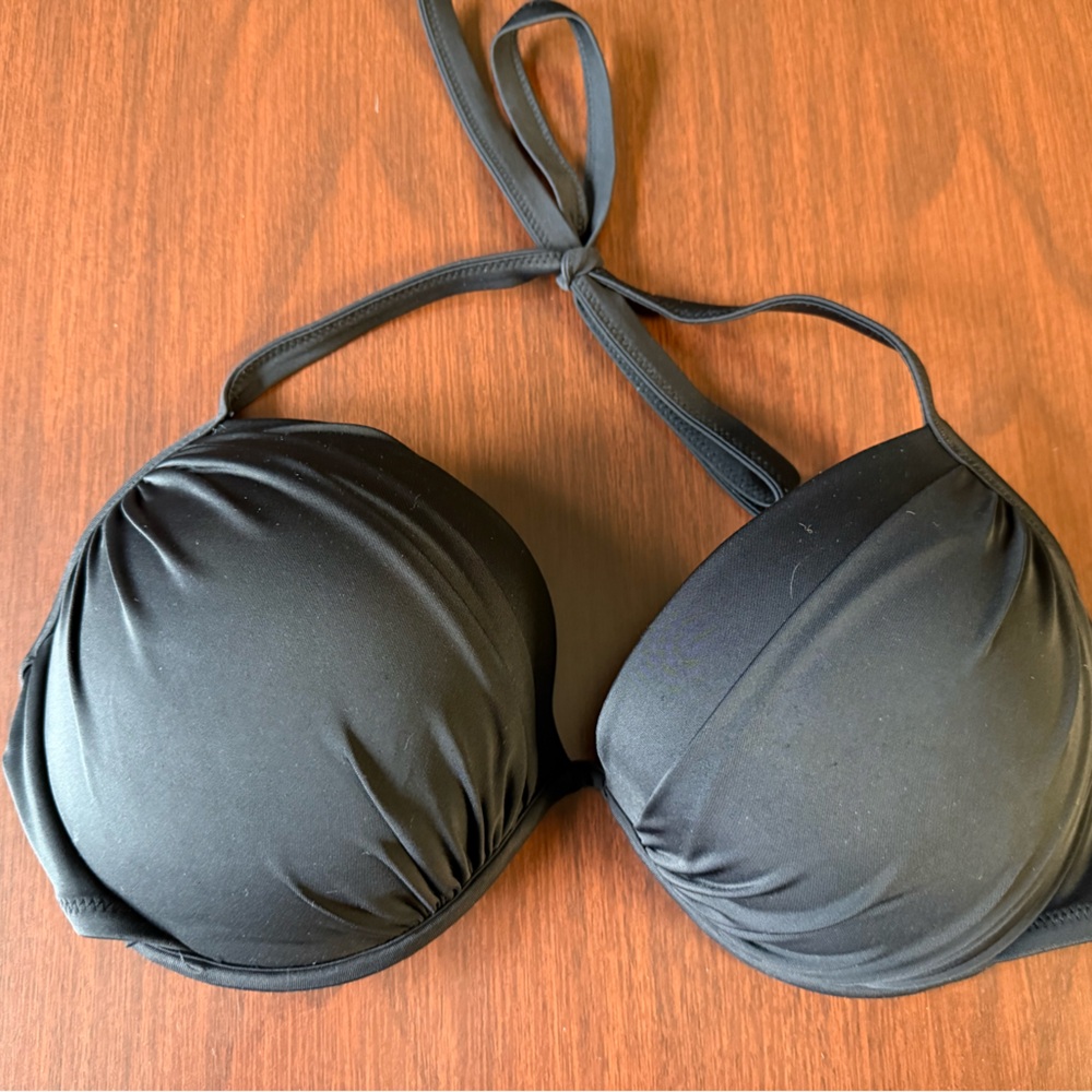 Black Padded Bikini Top and matching bottom